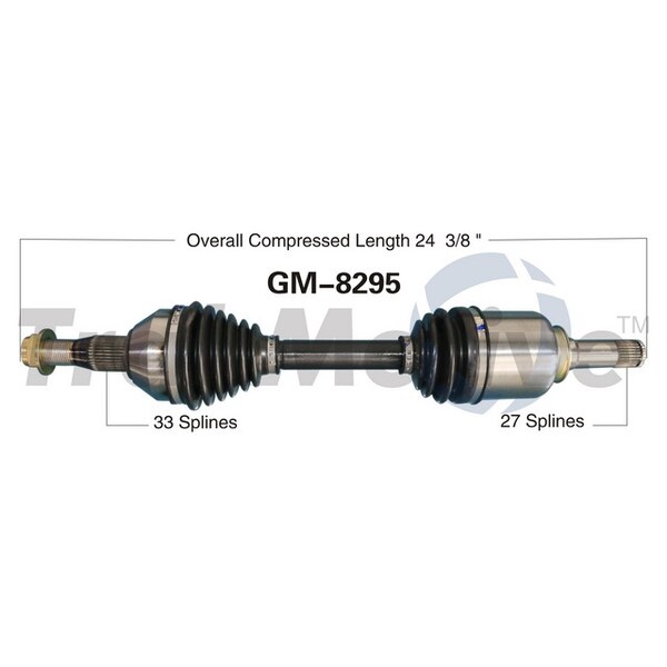 Surtrack Axle Cv Axle Shaft, Gm-8295 GM-8295 - main